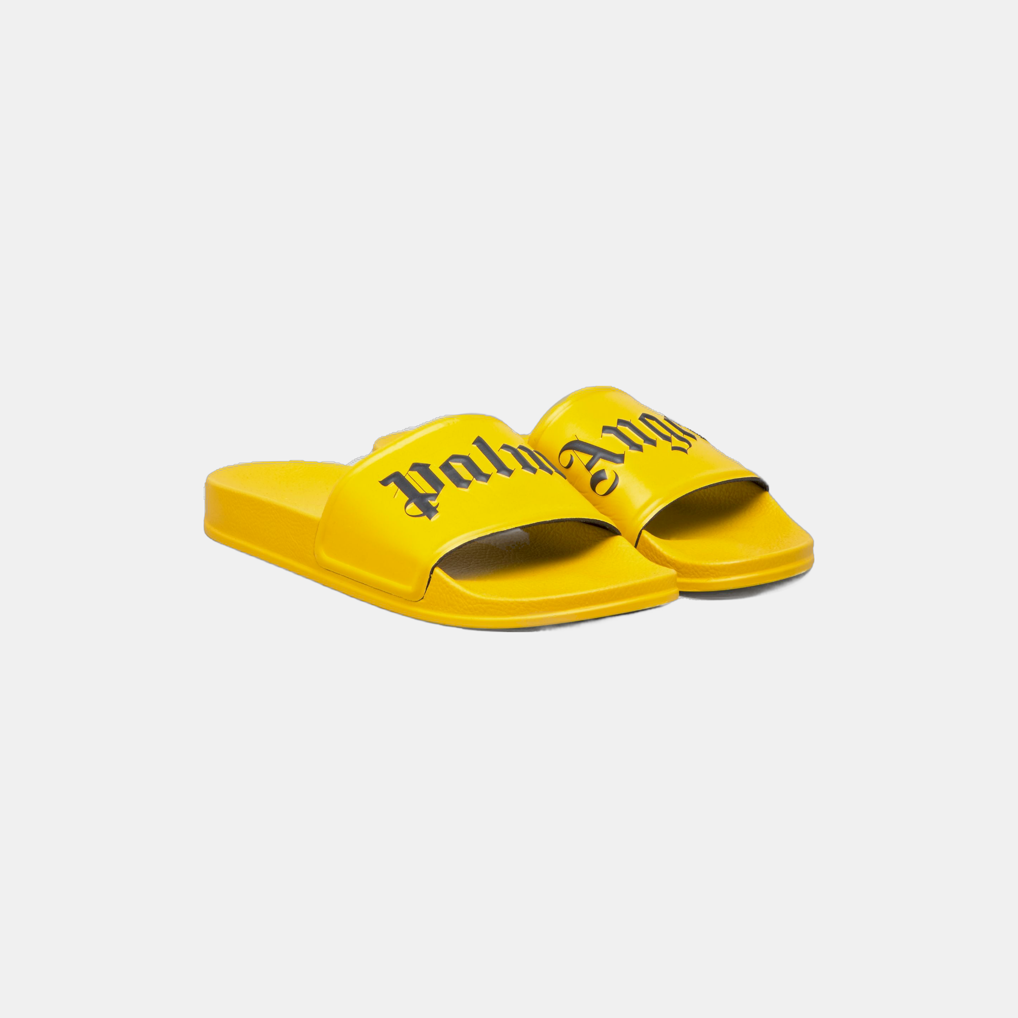 Palm Angels Pool Slides Yellow NWAHYPE