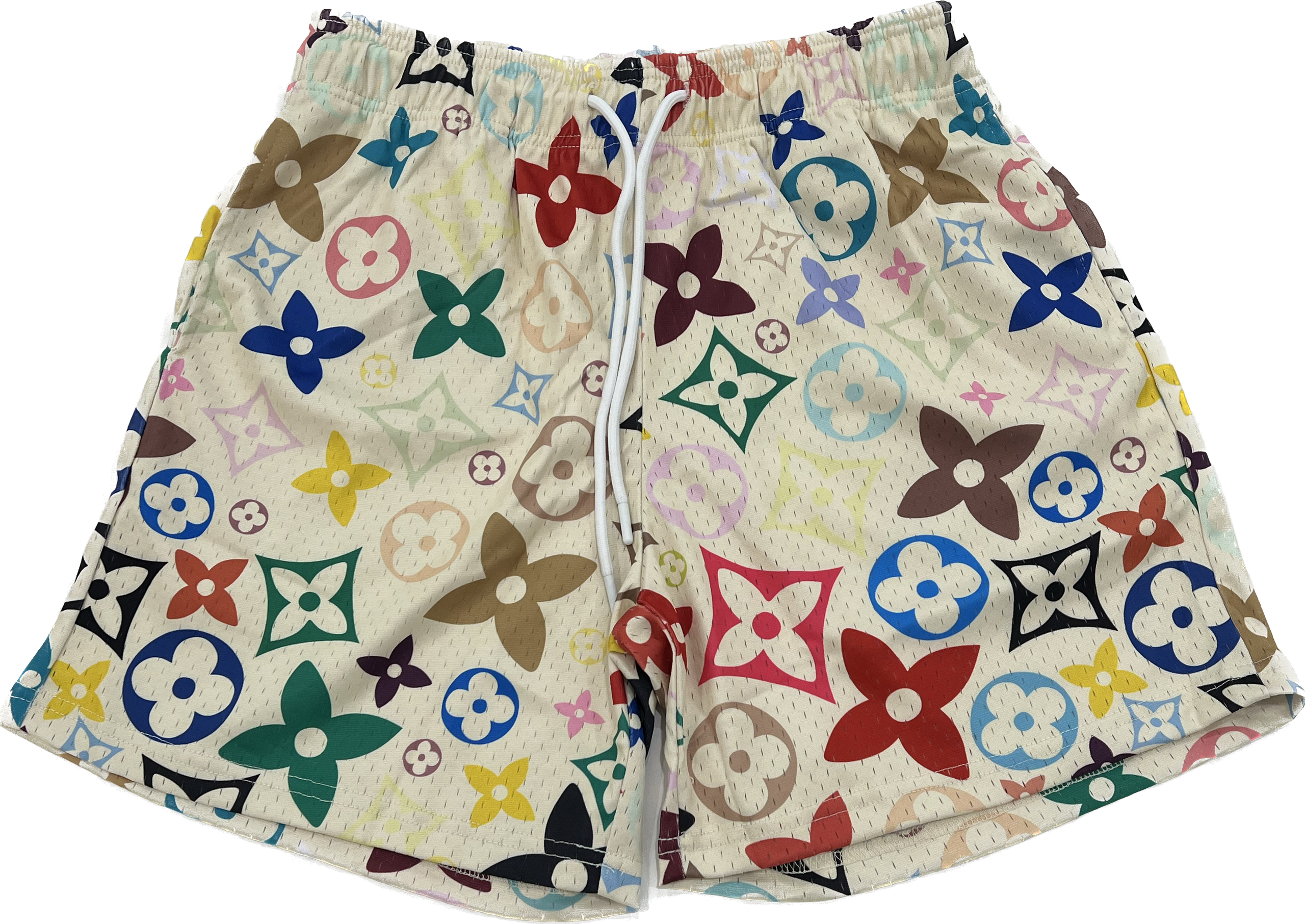 Bootleg LV Multicolor Cream Shorts – Restock AR