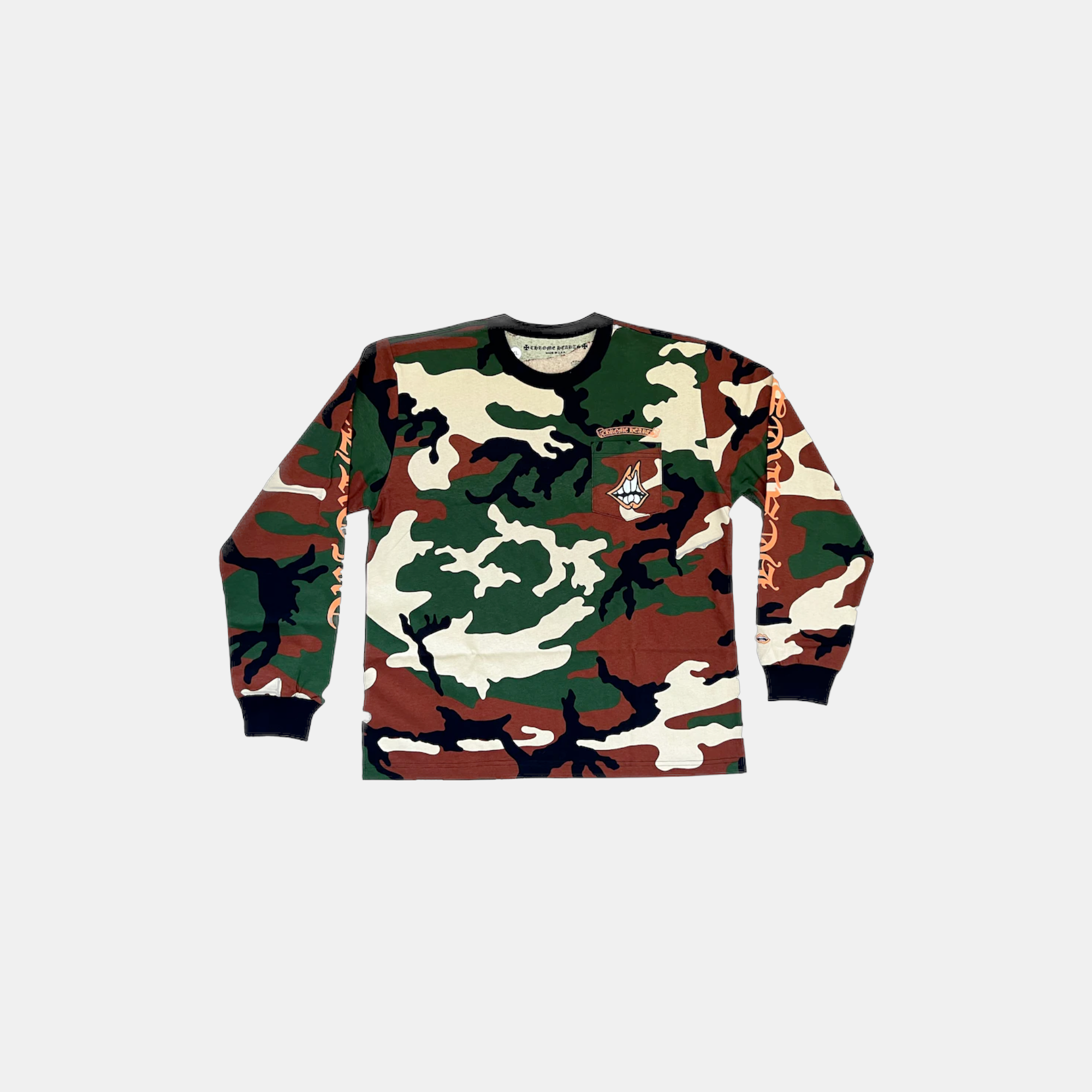 Chrome Hearts Matty Boy Caution L/S T-shirt 'Camo'