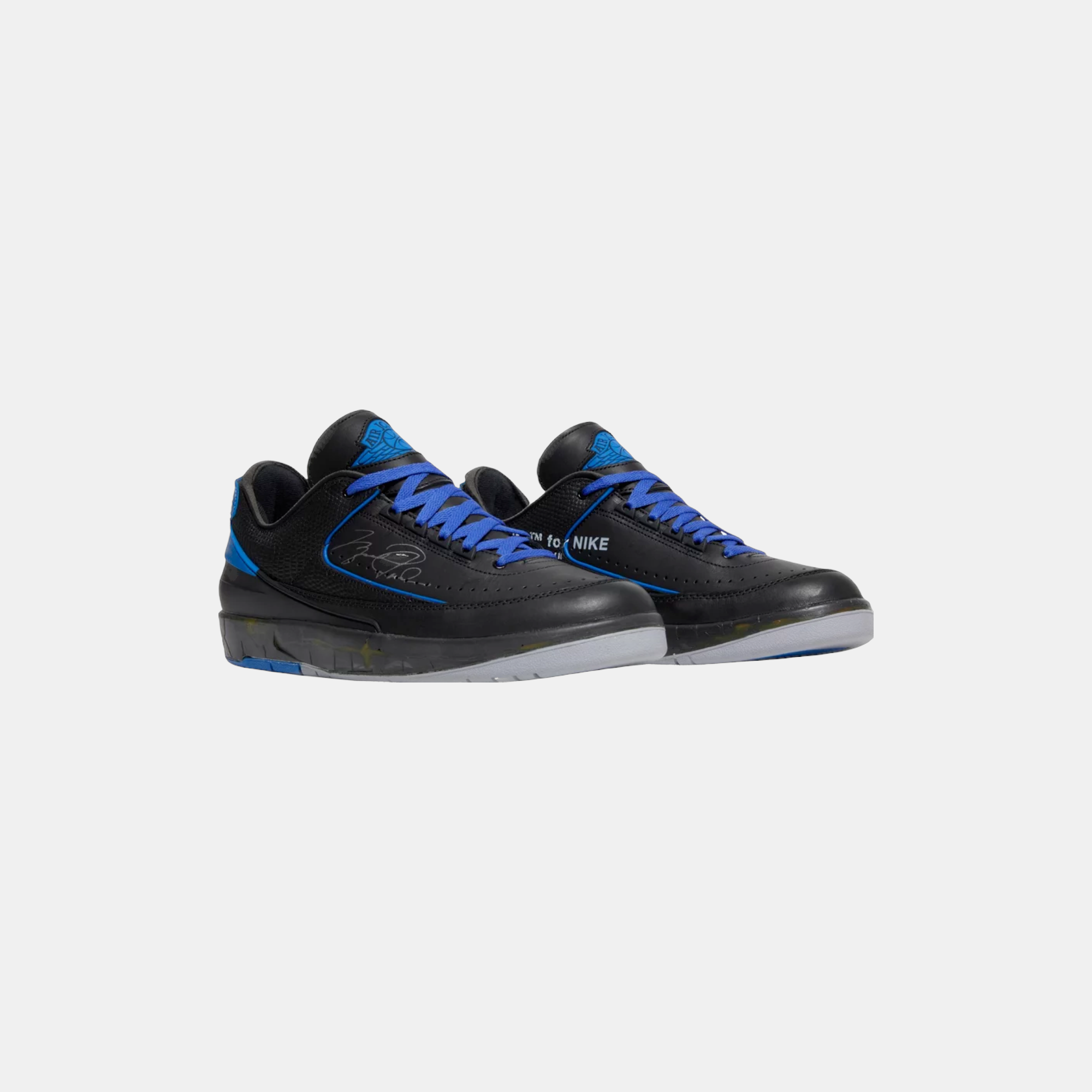 Off-White x Air Jordan 2 Retro Low SP 'Black Varsity Royal