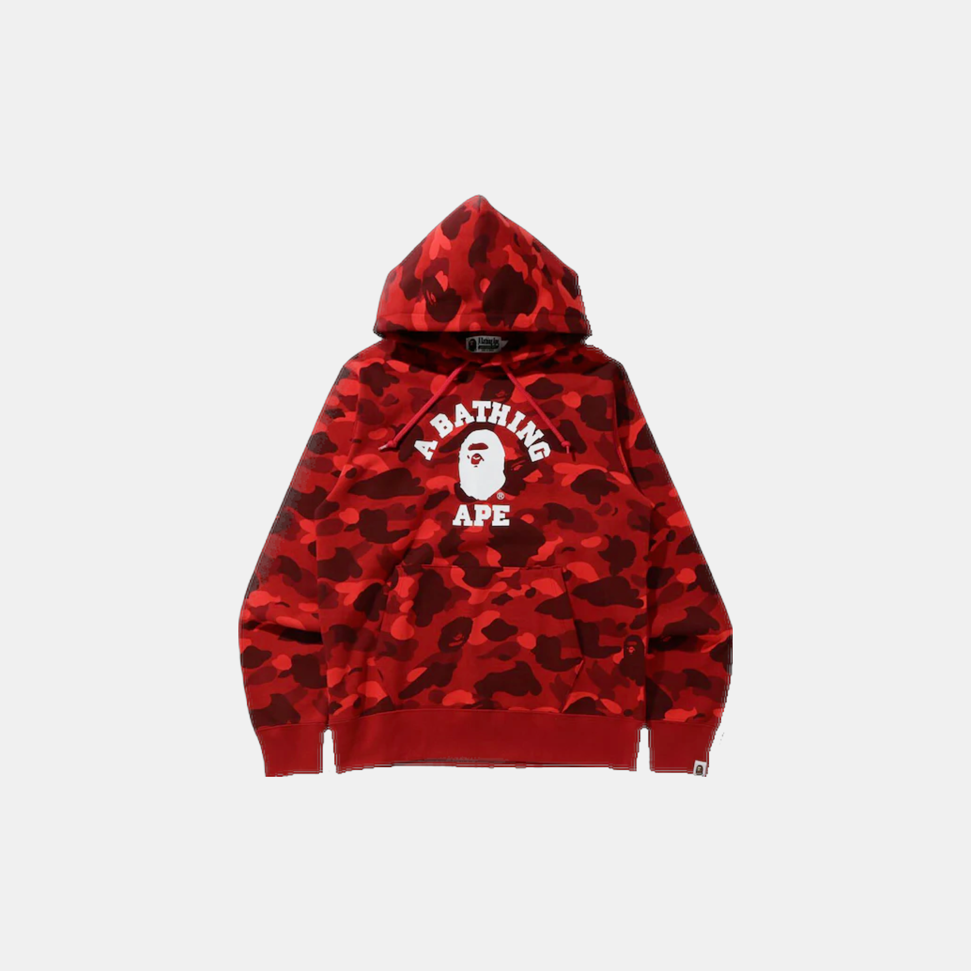 Burgundy on sale bape hoodie