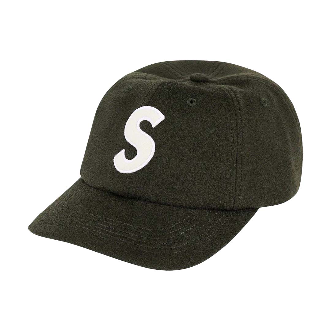 Supreme Wool S-Logo Hat 'Olive' | NWAHYPE