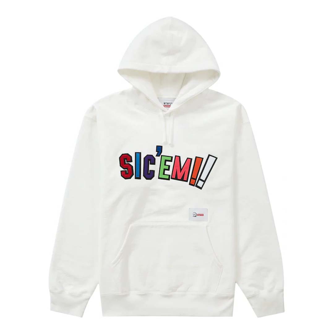 Supreme WTAPS Sic’em! Sweatshirt 'White'