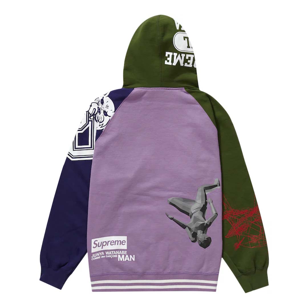 Supreme Junya Watanabe Zip Up Sweatshirt 'Violet' | NWAHYPE