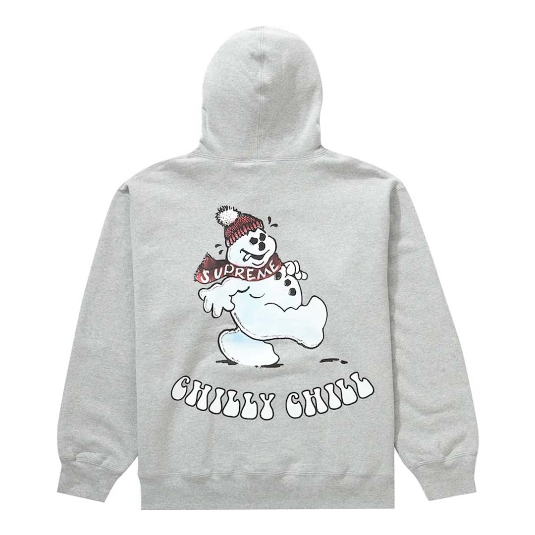 Supreme Snowman Sweatshirt 'Heather Grey' | NWAHYPE