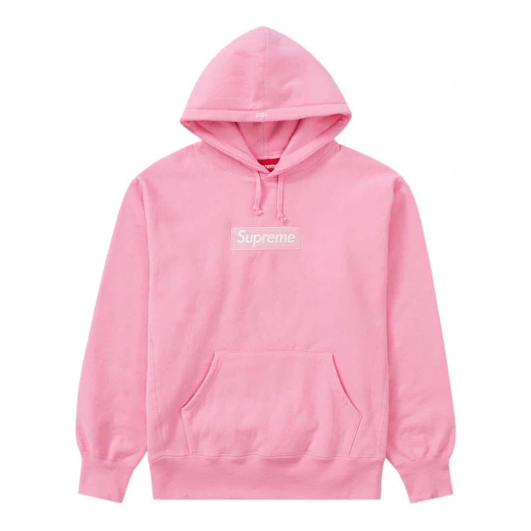 Pink supreme shop box logo