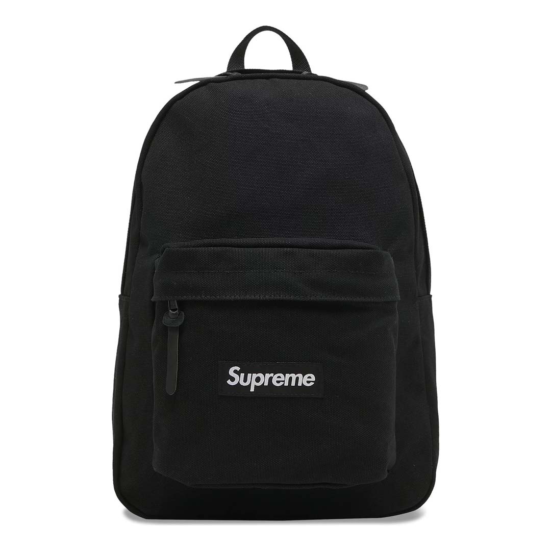 Supreme Canvas backpack Black バックパック バッグ - バッグパック