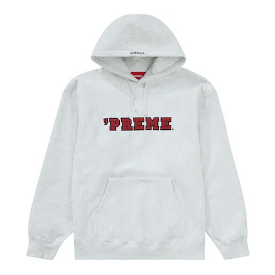 Supreme 'Preme Hooded Sweatshirt 'Ash Grey'