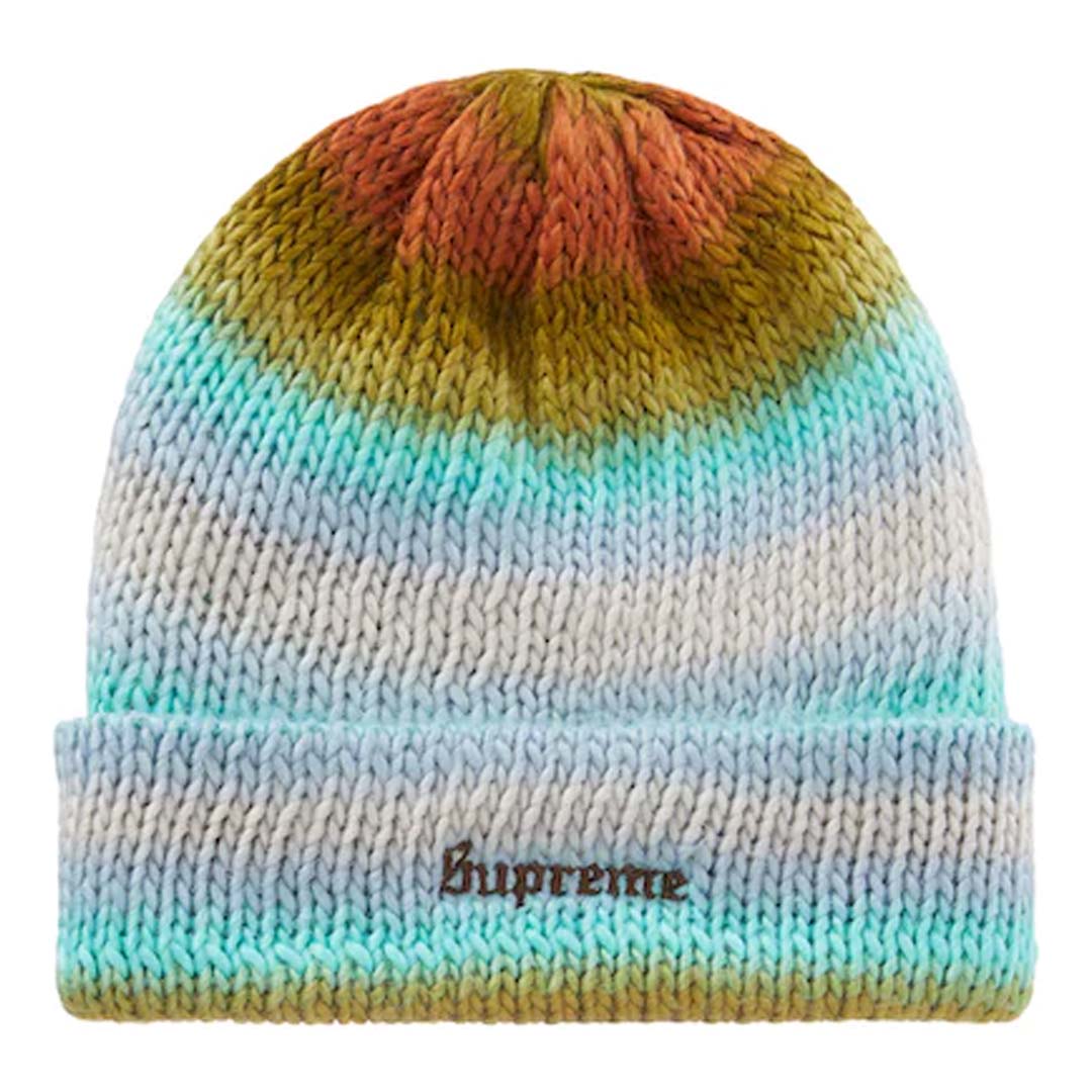 Supreme Striped Blue Beanie 