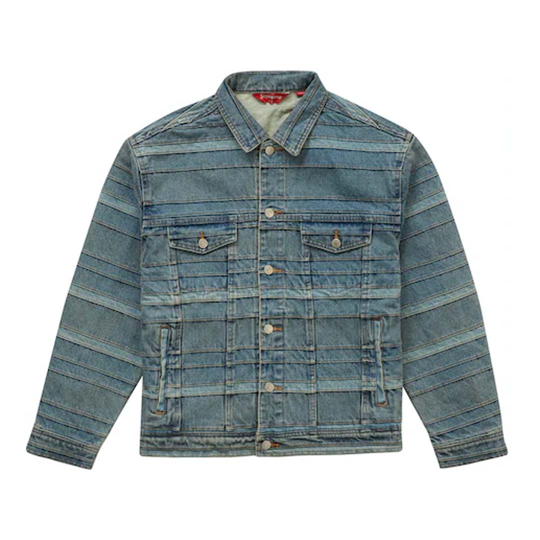 Layered Denim Trucker Jacket