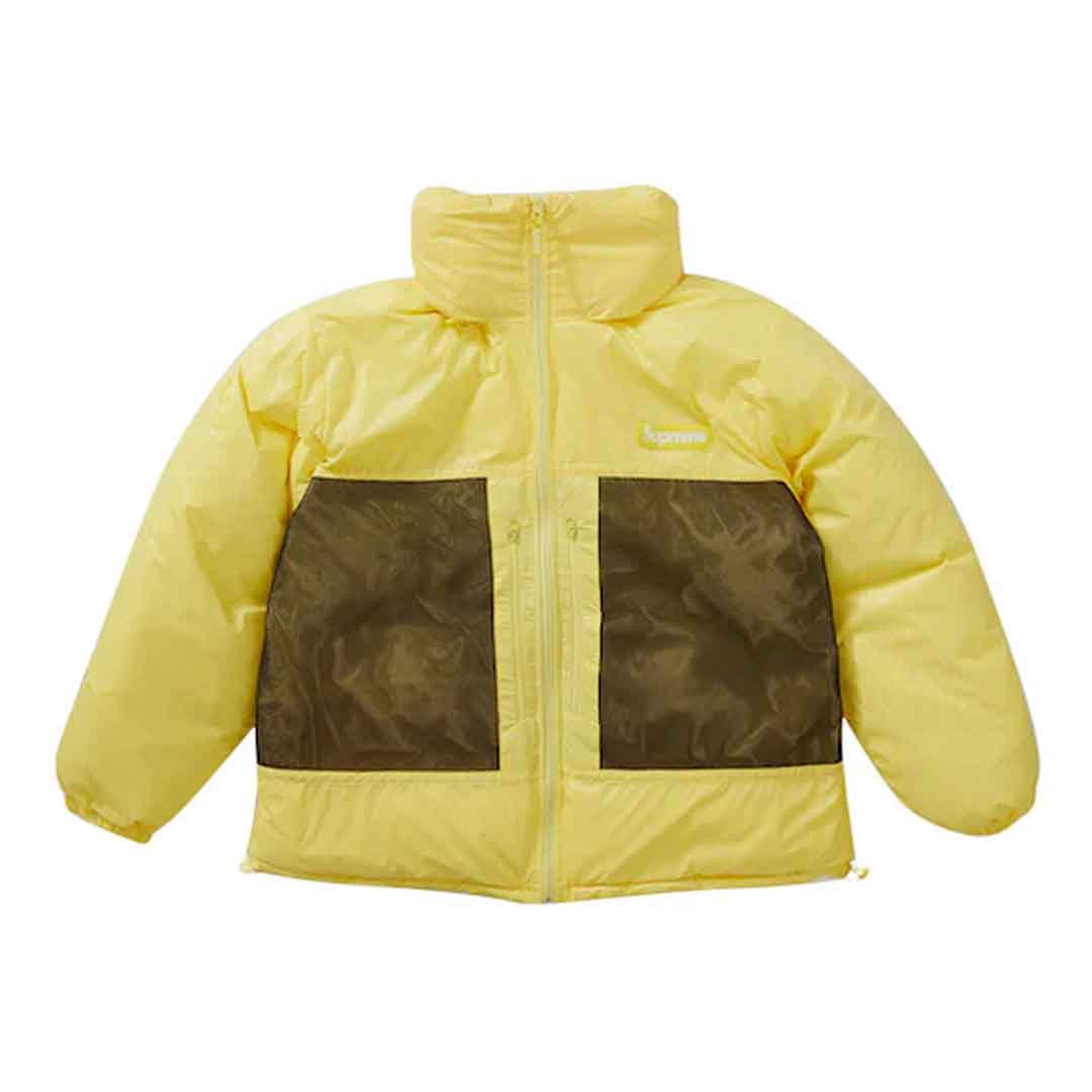 Supreme Reversible Featherweight Down Puffer Jacket 'Yellow'