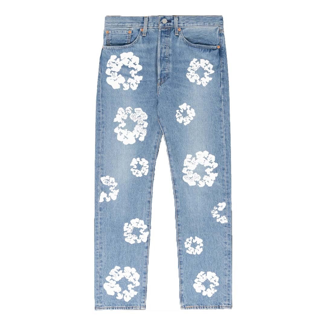 Levi's x Denim Tears The Cotton Wreath Jeans 'Light Wash' | NWAHYPE