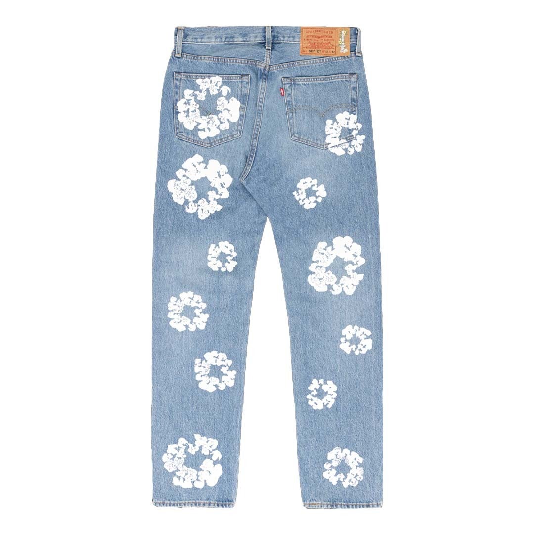 Levi's x Denim Tears The Cotton Wreath Jeans 'Light Wash' | NWAHYPE