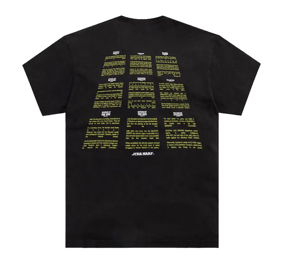 Kith Star Wars Credits Vintage Tee 'Black'