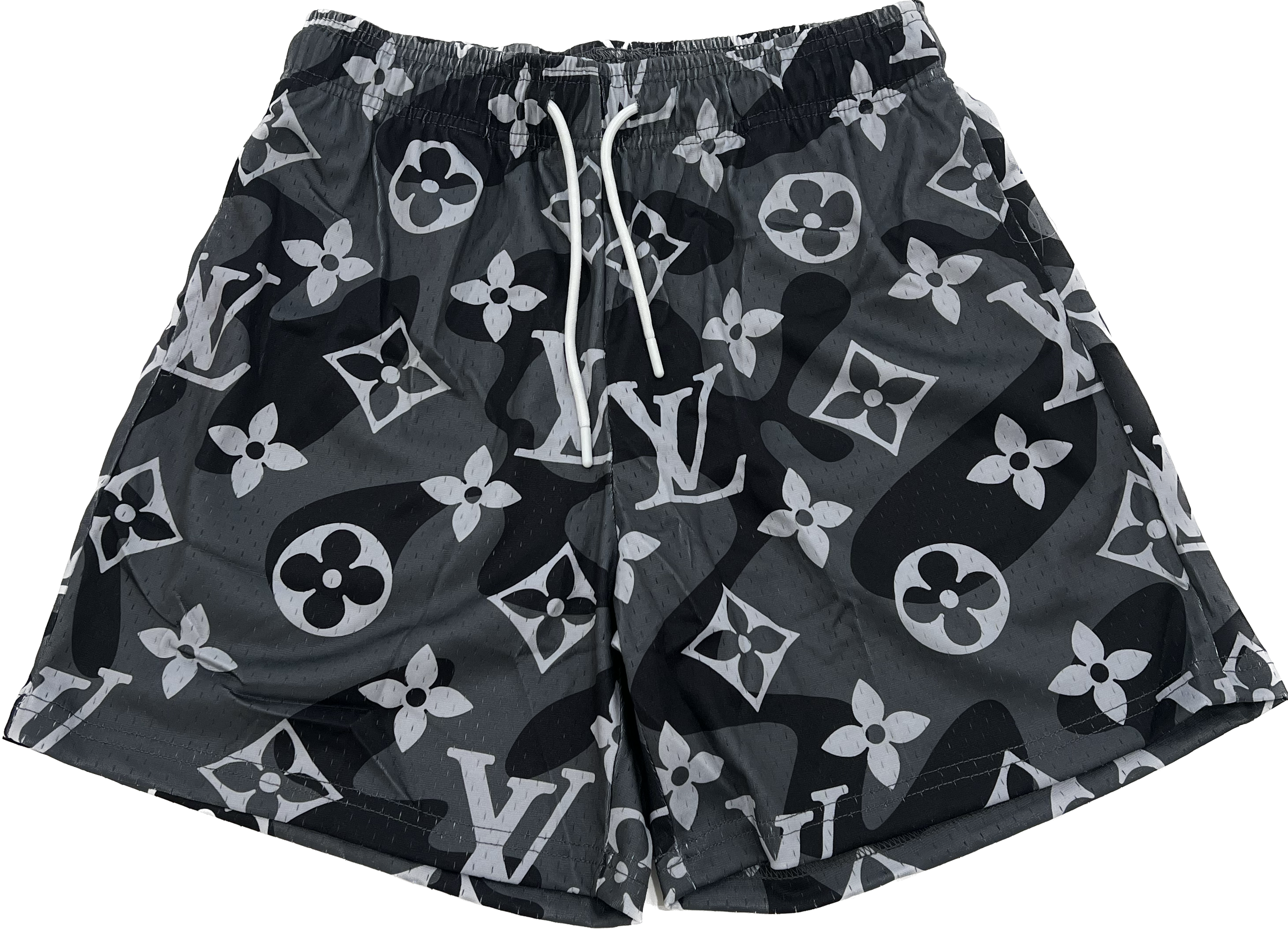 Bootleg Louis Vuitton Shorts Black/Grey