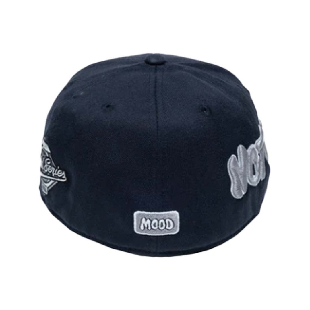 Mood Swings Not In The Mood NYC Fitted Hat Navy Silver | NWAHYPE