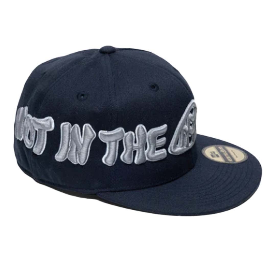 Mood Swings Not In The Mood NYC Fitted Hat Navy Silver | NWAHYPE