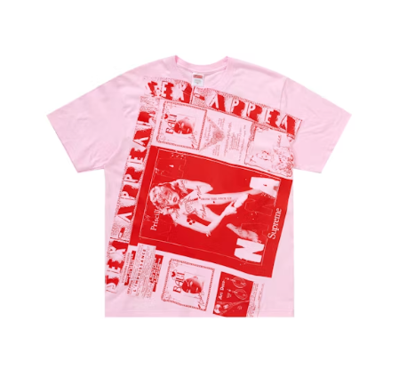 Supreme American Picture Tee Heather Light Pink